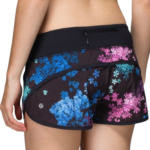 Lululemon Run Speed Short ~ Petal Pop/Black